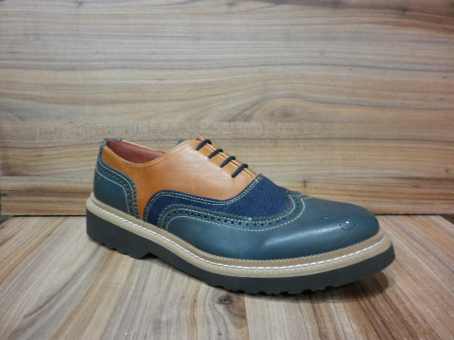 Zapato Casual Caballero ZULL Color Azul en Piel