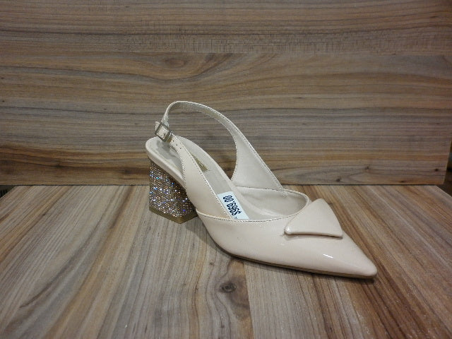 Zapatillas Tacón Bajo EFE Dama Charol Color Beige 330904